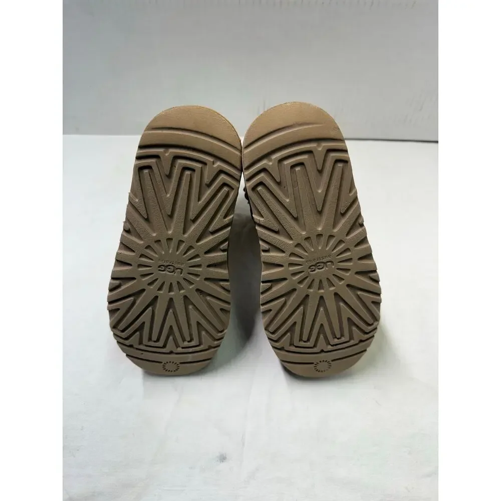 UGG kids boots girls size 2 color brown the color of the boots is faded